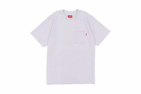Supreme Overdyed Pocket Tee - Washed Light Purple