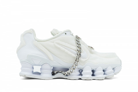 nike shox tl comme des garcons white