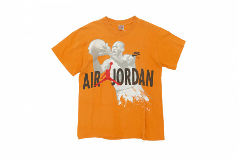 Vintage 90s Air Jordan Hare Tee Orange