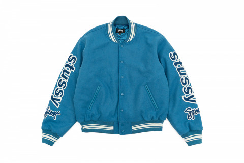 Stussy Varsity Jacket Competition Blue Stussy Varsity Jacket Competition Blue