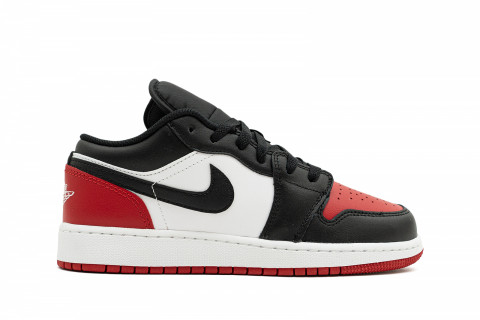Air Jordan 1 Low GS Bred Toe 2.0