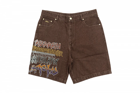 Cactus Jack by Travis Scott Earthquaker Shorts Brown