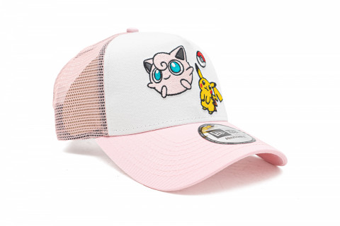 Pokemon x Newera Jigglypuff Pikachu White Pink Cap