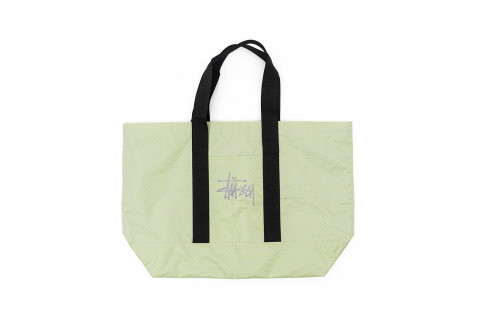 Stussy Ripstop Overlay XL Tote Bag Lime Stussy Ripstop Overlay XL Tote Bag Lime