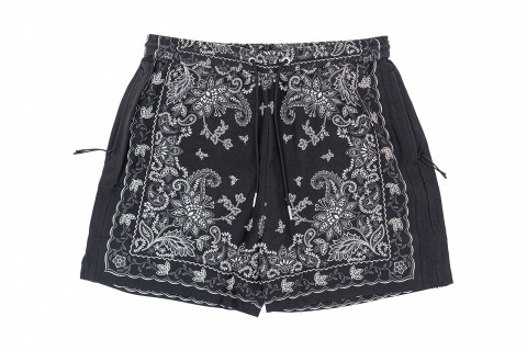 Kith 101 Vintage Floral Bandana Active Short Black