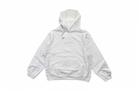 Supreme MM6 Maison Margiela Foil Box Logo Hooded Sweatshirt White