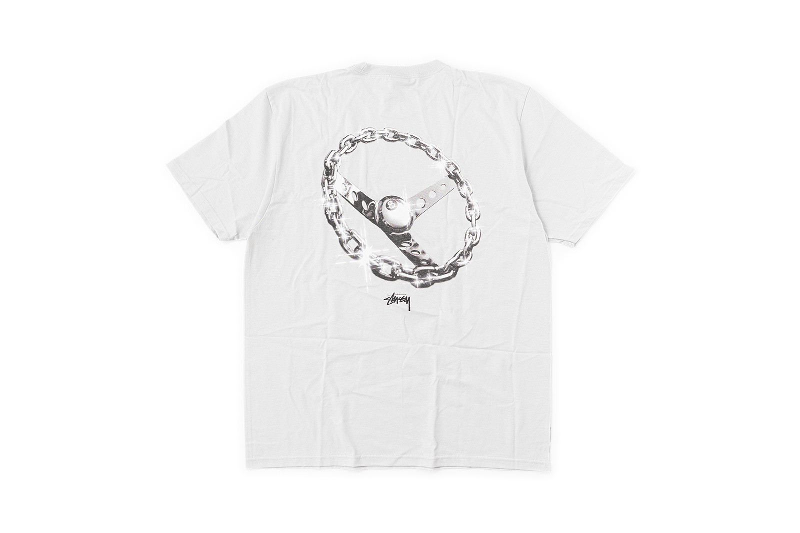 ★韓国の人気★【STUSSY】★CHAIN-LINK TEE★WHITE★ STUSSY (ステューシー) CHAIN-LINK TEE 1905041 Tシャツ 半袖