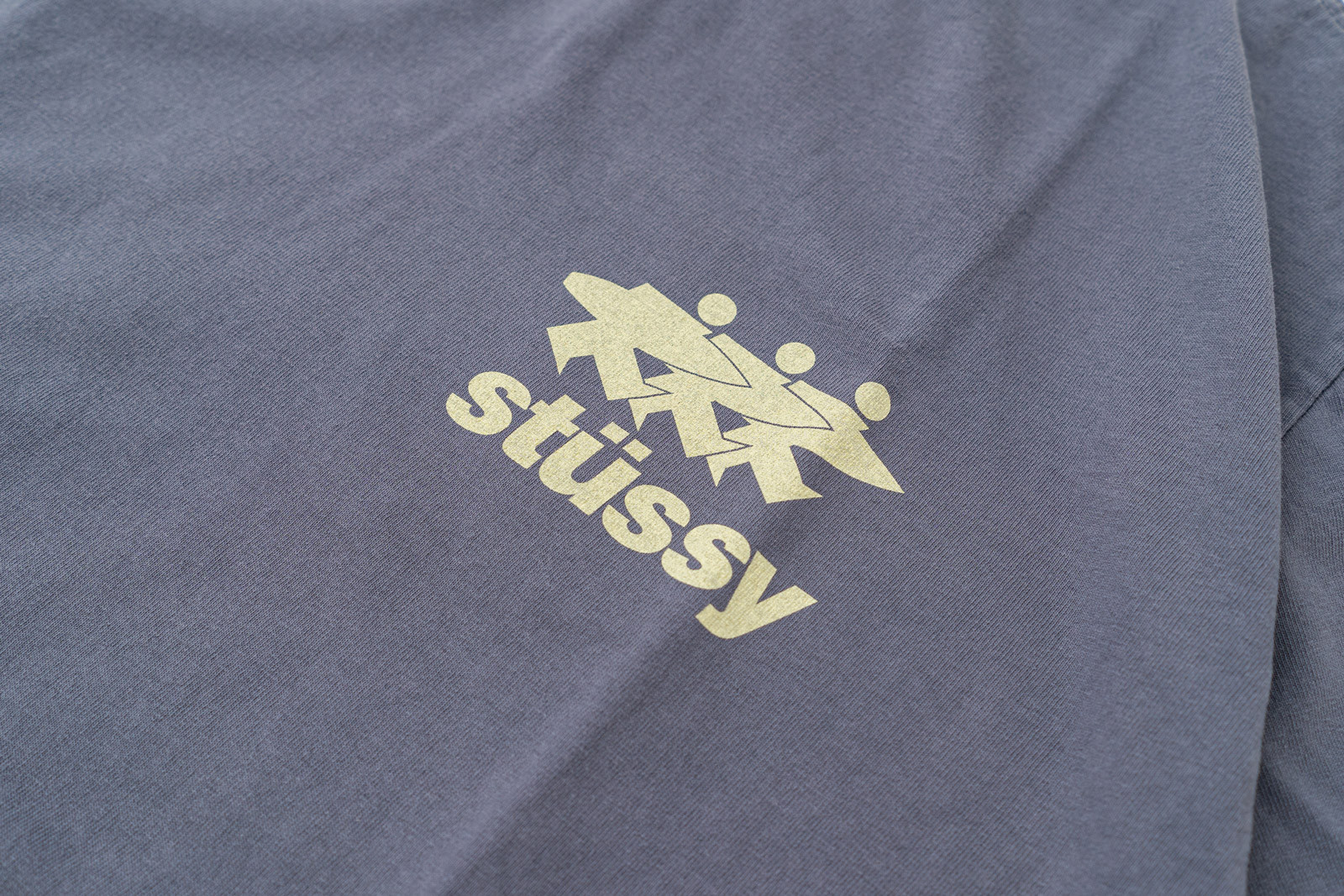 Stussy Surfwalk Pigment Dyed Tee Indigo - GLAB.VN