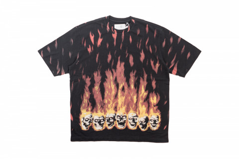 Supreme MM6 Maison Margiela Liquid Blue Tee Black