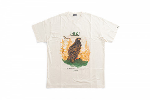 Kith x Columbia Eagle Illustration Vintage Tee History