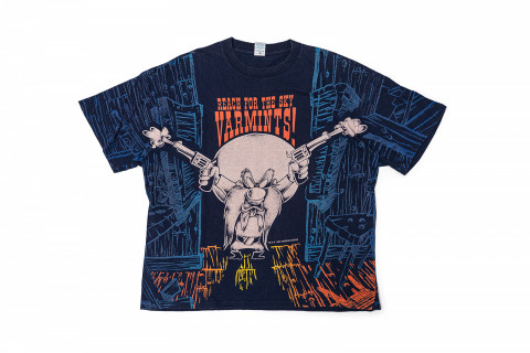 Vintage 90s Looney Tunes Yosemite Sam Tee Navy