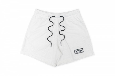 GLAB EMB Logo Mesh Shorts White GLAB EMB Logo Mesh Shorts White