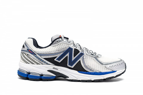 New Balance 860v2 White Team Royal Silver