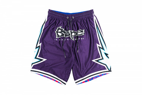 BAPE Reversible Basketball Shorts Purple