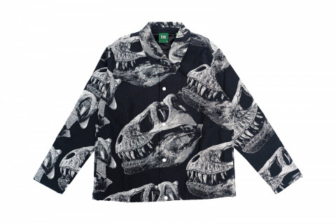 Kith AMNH T-Rex Coaches Jacket Black