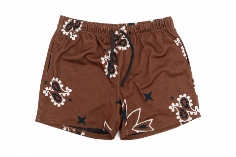 Novamen Paisley Mocha Short