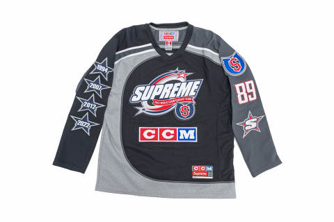 Supreme CCM All Stars Hockey Jersey Black Supreme CCM All Stars Hockey Jersey Black
