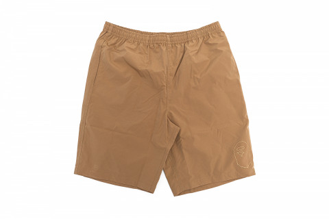 BAPE ape logo shorts beige