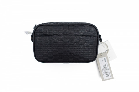 バッグ Kith Monogram Saffiano Mini Pouch Black Kith Monogram Saffiano Mini Pouch - Whirl
