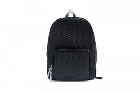 KITH MONOGRAM SAFFIANO BACKPACK BLACK KITH MONOGRAM SAFFIANO BACKPACK BLACK
