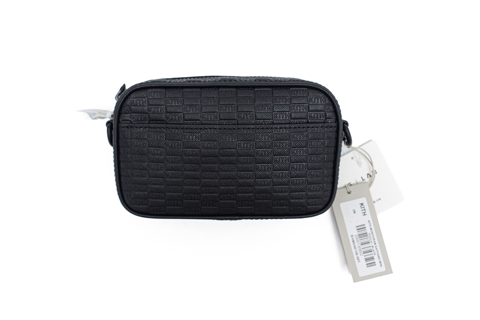 バッグ Kith Monogram Saffiano Mini Pouch Black KHM040083-001-Front_477c3214-