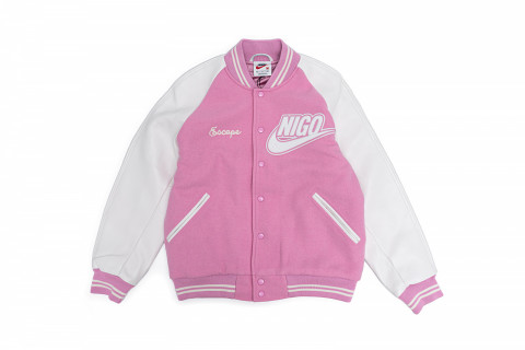 Nike x Nigo NRG Varsity Jacket Pink Nike x Nigo NRG Varsity Jacket Pink