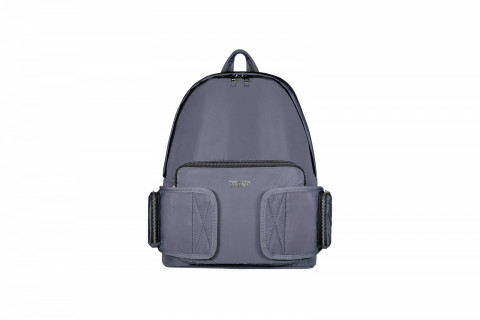 FRONT Nylon Backpack D424 - Storm Grey - M FRONT Nylon Backpack D424 - Storm Grey - M