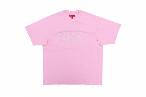 Supreme Rhinestone S/S Top Pink