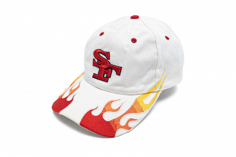 Vintage SF Flame Cap White