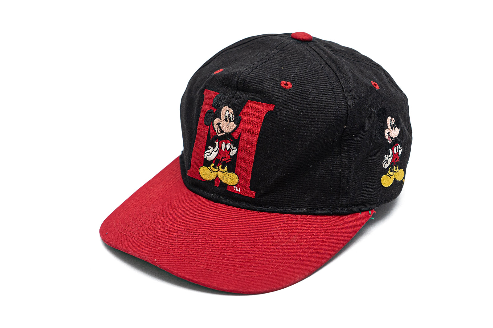Vintage 90s Mickey Mouse Cap Black - GLAB.VN