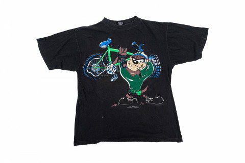 Vintage 90s Looney Tunes Taz Tee Black
