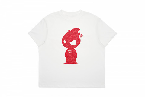 GTF "union" Tee - White Red