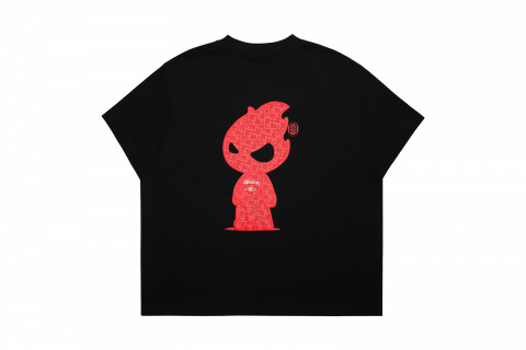 GTF "union" Tee - Black Red