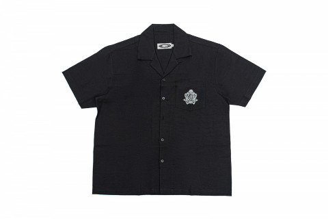 GLAB Linen Cuban Shirt Black