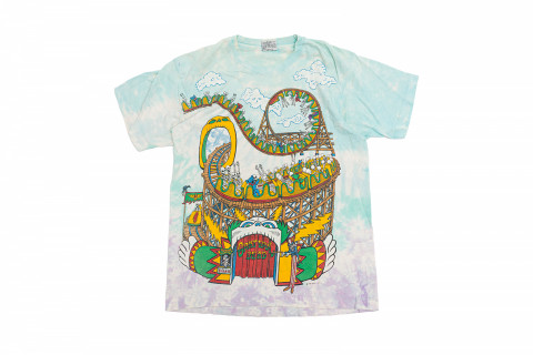 Vintage 1993 Liquid Blue Greatfull Dead Amusement Park Tee