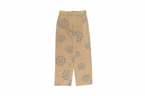 Stussy x Denim Tears Double S Wreath Chino Pant Khaki Brown