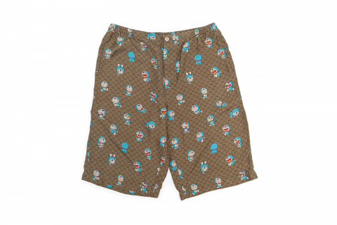 Gucci x Doraemon GG Silk Shorts Gucci x Doraemon GG Silk Shorts