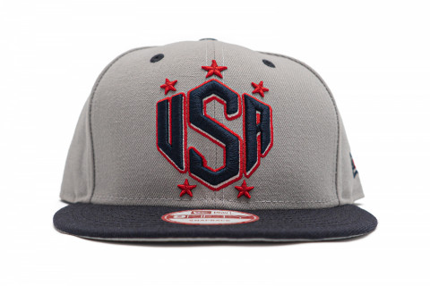 New Era USA Snapback Grey Navy