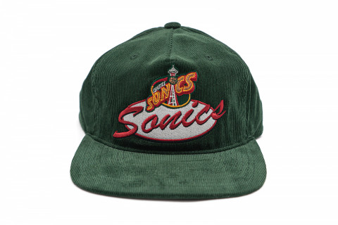 Mitchell & Ness Sonic Corduroy Hat Green