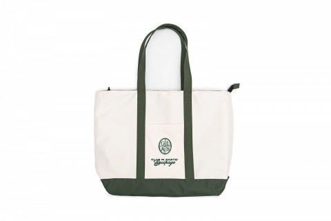GLAB CDS TOTE BAG - OLIVE/CREAM GLAB CDS TOTE BAG - OLIVE/CREAM