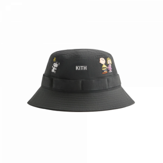 Kith x Peanuts 75 Clemens Bucket Hat Black