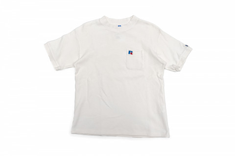 Vintage Russell Pocket Tee White
