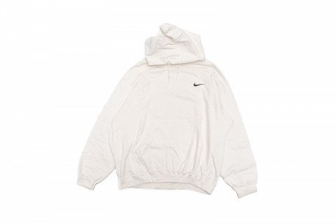 Vintage 90s Nike Mini Swoosh Hoodie White Vintage 90s Nike Mini Swoosh Hoodie White