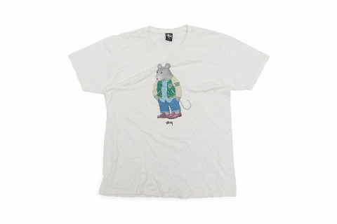 Vintage Stussy Mouse Tee White