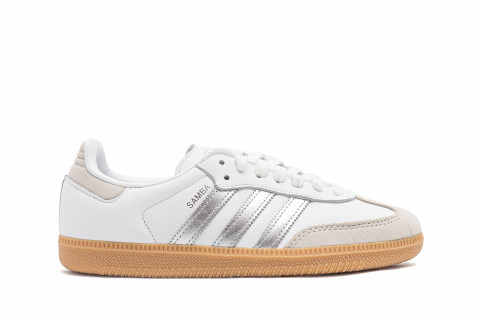 adidas Samba OG White Silver Metallic Grey (Women's)