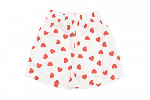 Niceid Red Heart White Short