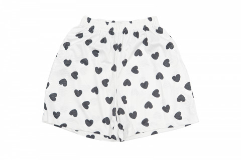 Niceid Black Heart White Short