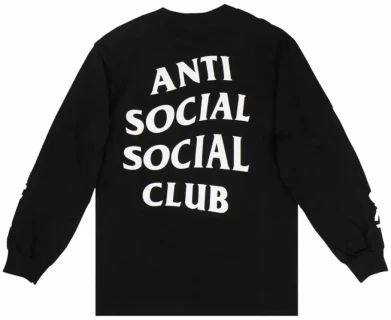 Anti Social Social Club Get Weird Black Long Sleeve Anti Social Social Club Get Weird Black Long Sleeve