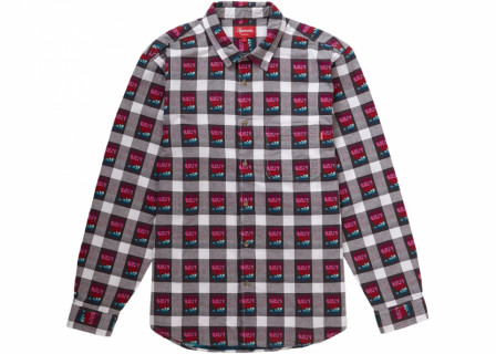 Supreme Rose Buffalo Plaid Shirt White SS19 Supreme Rose Buffalo Plaid Shirt White SS19