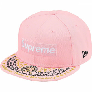 Supreme Undisputed Box Logo New Era Fitted Hat Pink